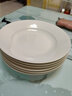 索优特 景德镇陶瓷盘装汤盘多花色盘子可微波餐盘圆型陶瓷碟子 纯白汤盘6个装 8英寸 实拍图