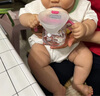 babycare学饮吸管杯杯宝宝水杯重力球防漏水儿童水杯6-12个月婴儿1-3岁 【双杯盖含背带- tritan】莱莎粉 实拍图