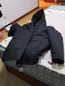 罗蒙白鹅绒多穿羽绒服男士冬季中长款连帽外套保暖休闲风衣爸爸装男装 实拍图