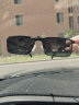 趣行隐藏式偏光夹片太阳镜 防紫外线汽车驾驶墨镜近视夹片 男女通用 实拍图