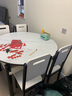 晨巢 岩板餐桌 实木餐桌椅组合现代简约可伸缩折叠吃饭桌子餐厅家具 黑白框架哑光雪山白-205木椅 1.2米一桌四椅-12MM岩板厚度 实拍图