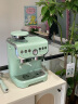 雪特朗（STELANG） 意式半自动咖啡机家用磨豆机奶泡机研磨一体 可视压力显示AC-517E 网红浅杉绿【压力显示】 实拍图