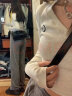 索菲堡 美式复古V领长袖t恤女夏辣妹紧身短款设计感小众内搭上衣打底衫 灰色 M 晒单实拍图