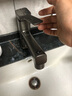 金牌柏温 枪灰色水龙头抽拉式洗脸盆面盆可伸缩冷热卫生间浴室台盆洗手池 枪灰色方形抽拉龙头 实拍图