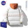 NASA BASE官方潮牌棉衣男女款秋冬季加厚羽绒棉面包服日系假两件连帽外套男 8088-卡其色 XL（建议130-150斤） 实拍图