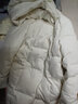 素羽轻罗羽绒服女中长款冬2025年新款韩版加厚宽松面包服学生外套上衣女装 米白色 S 实拍图