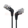 CABLE CREATION CL0371 旋转弯头超6类网线CAT6A细线款10Gbps万兆成品跳线360度直角电脑宽带网络连接线0.5m 实拍图