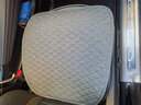 怡揽汽车坐垫四季通用亚麻纤维麻防滑免绑单垫座垫屁垫清凉透气三件套 典雅灰-麻-三件套 实拍图