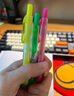 派通（Pentel）SXS15 按动荧光笔 手账记号笔标记笔 伸缩式大容量荧光笔可换芯 4.5mm 粉色 实拍图