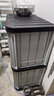 爱丽思（IRIS） 阳台花园防雨水工具收纳柜移动户外储藏箱车库工具储物柜防晒 1200V-黑灰色 双层不可拆分 自重24kg 实拍图