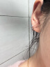 PWL999足银养耳洞耳钉女素圈小耳环睡觉不用摘耳圈耳扣耳骨钉银耳饰 12mm足银耳圈一对 实拍图