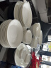 玛戈隆特餐具碗碟套装骨瓷高端纯白浮雕事事如意送朋友礼物 10人份52头 实拍图