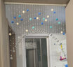 小雏菊藤球珠帘水晶隔断成品玄关鞋柜屏风挂帘子过道门帘卧室客厅免打孔 25条弧形水晶帘 实拍图