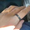 BJYL钛钢戒指男士高级感外圈可转动单身食指环男生潮流百搭尾戒可定制 黑色【下单备注尺码】 实拍图