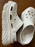 斯凯奇（Skechers）洞洞鞋夏季厚底沙滩凉鞋女外穿高级感包头踩屎感多巴胺泡泡鞋 白色/WHT 37 尺码偏大，建议选小一码 实拍图