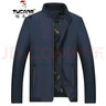 啄木鸟（TUCANO）夹克男薄款纯色立领外套秋季新款中青年宽松免烫商务休闲男茄克衫 A9藏青 XL (180) 【125-140斤】 实拍图