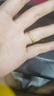 中国黄金（CHINA GOLD）黄金戒指男女足金素圈戒指磨砂光圈戒指情侣对戒男友女友生日礼物 17#/约0.7g 实拍图