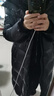 鸭鸭（YAYA）王一博黑标鹅羽绒服男鹅绒2025冬季新款长款户外极寒加厚过膝外套 黑色 （西伯利亚进口鹅绒） XL /180【鹅绒充374克】 实拍图