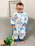 巴布豆（BOBDOG）婴儿睡袋恒温儿童睡袋秋冬豆豆绒分腿睡袋横开档防踢被睡袋加厚款 实拍图