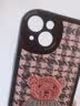 吟悦 适用苹果13/pro/max手机壳 iPhone新款卡通13mini全包镜头防摔网红硅胶皮纹软壳毛衣熊女款 (炫酷黑)毛衣熊黑-贈保护膜 苹果13 实拍图