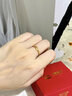中国黄金（CHINA GOLD）黄金戒指情侣对戒一对鲁伯特之泪素情人节生日礼物马年本命年礼物 鲁伯特戒指【女戒 约1.7g】免费刻字 实拍图