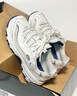 斯凯奇（Skechers）女小白鞋厚底增高休闲鞋网面透气户外运动鞋节日礼物99999863 白色/海军蓝色/WNV 38 实拍图