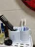 茶花牙刷架多用牙刷架套装塑料带口漱口杯子浴室情侣夫妻家用牙具座 2205蓝色 实拍图