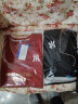 MR-90潮牌卫衣套装男女同款圆领长袖t恤棉质冬季休闲裤运动一套两件套 红色卫衣+黑色裤子（NE01） XL（建议130-145斤） 晒单实拍图