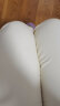 lagogo拉谷谷纯棉白色直筒裤女夏季新款高腰牛仔裤时尚休闲裤百搭 本白色(V1) 165/L/40 实拍图