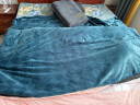 眠度毛毯夏季学生午睡毯子办公室单人小毯子法兰绒空调被午休盖腿沙发 W宝石蓝 【加厚560g】100cmX150cm 实拍图