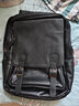 左森真皮双肩包男头层牛皮背包大容量电脑包旅行包休闲软皮书包潮 黑色（头层牛皮） 实拍图