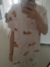 棉绸睡裙女夏薄款2025新款睡衣韩版甜美少女网红家居外穿裙子QM 胡萝卜小兔2301 均码 (90-140斤内穿) 实拍图