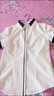 白色衬衫女短袖2025夏季新款雪纺酒店前台职业技师工作服餐饮套装 白色短袖 L （110-120斤） 实拍图
