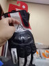摩多狼（MOTOWOLF）摩托车夏季手套四季通用防摔机车透气男碳纤维防护骑行装备女 [防水加绒/真皮碳纤]白色冬季款 L[双指触屏灵敏] 实拍图