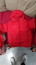 鸭鸭（YAYA）儿童轻薄羽绒服短款宝宝男女大小童保暖新款冬季童装外套D 红色 110 实拍图