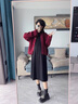 南叮雅格孕妇套装秋冬时尚外出长袖开衫外套宽松遮肚针织连衣裙加厚两件套 单件 安哥拉红外套 M 实拍图