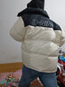 李宁火锅羽绒服男女同款保暖宽松立领鸭绒短款防风面包服外套上衣 白色 XL 实拍图