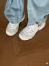 斯凯奇（Skechers）女鞋秋季蕾丝熊猫鞋厚底增高百搭休闲运动经典复古老爹鞋 白色/WHT 38.5 尺码偏大，建议选小半码 实拍图