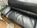 携赢（XIEYING）真皮沙发垫夏季防滑办公室商务专用皮质坐垫黑色沙发垫扶手垫套罩 黑色 60*60cm 实拍图