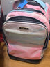 NEW TILAMI超大容量拉杆书包初高中学生19吋35L大轮爬楼梯轻音拉杆箱书包 粉色海浪【19寸35L-可爬楼】 实拍图