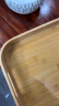 耐持竹制托盘长方形家用放茶杯盘子木质餐厅创意日式茶盘水杯餐用托盘 中号 晒单实拍图