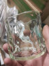 皇家洛克（ROYALLOCKE）玻璃水杯家用INS风水杯加厚威士忌酒杯茶杯果汁牛奶咖啡杯 透明矮款一个 实拍图