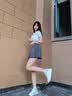 回力运动鞋女鞋2026夏季新款学生休闲鞋子女轻便网面软底减震跑步鞋 0612-1白灰【皮面款】 37 实拍图