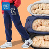 真维斯儿童裤子冬款加绒长裤男童羊羔绒休闲运动裤男大童加厚2025冬季 【羊羔绒长裤】黑色（虎） 160 实拍图
