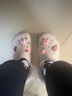 CROCS卡骆驰秋冬新品暖棉洞洞鞋男女秋冬款贝雅暖棉拖鞋|205969 白/浅灰-11H(建议买大一码) 39 (240mm) 实拍图