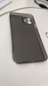 EDDGA适用苹果12手机壳iPhone12保护套 超薄磨砂半透明PP壳镜头全包防摔亲肤保护套 【透黑色】  实拍图