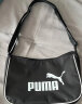 彪马（PUMA）女包 2024夏季简约撞色包边女士休闲单肩包腋下包斜挎包手提包 079372-01/黑色 OSFA 实拍图