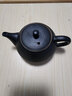 瓷牌茗茶具黑陶茶壶陶瓷功夫茶具泡茶壶过滤侧把防烫黑禅风粗陶普洱红茶单壶 【黑陶螺纹】茶壶 实拍图