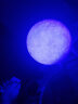 汶纳几 3D月球灯月亮灯创意小夜灯卧室床头台灯浪漫梦幻星空灯睡眠灯WH18 16色遥控触摸+拍拍 20.5CM【充电款】含支架 实拍图