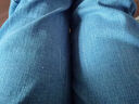 真维斯牛仔裤男士春秋季新款修身小脚裤直筒弹力休闲裤显高百搭水洗长裤 20822/350磨白蓝 （常规款） 28 实拍图